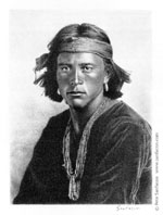 Navajo Boy (from a photograph by Carl Moon circa 1905)